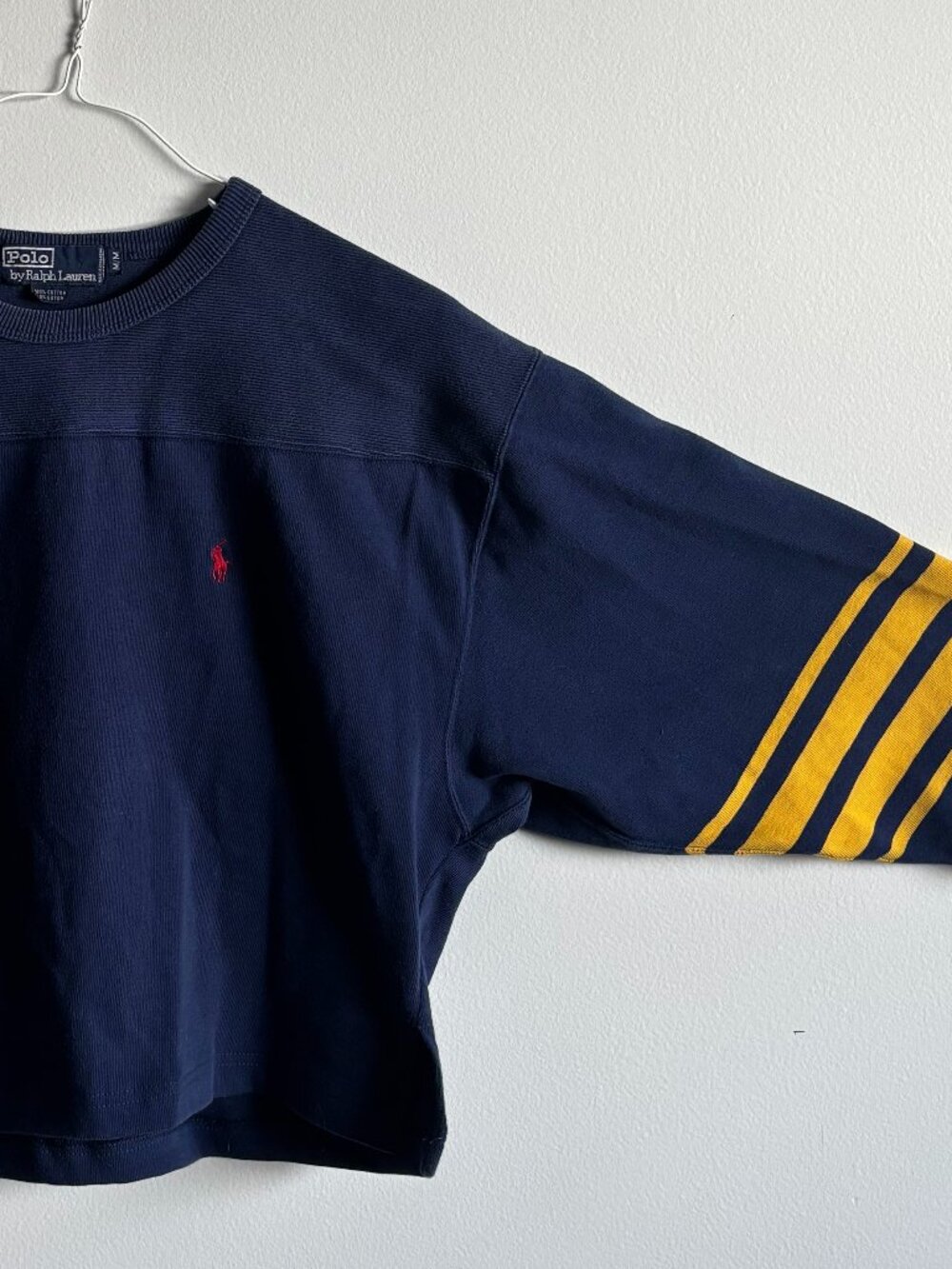 Polo Ralph Lauren Vintage-Style Dark Blue Athletic Jersey (Cropped)
